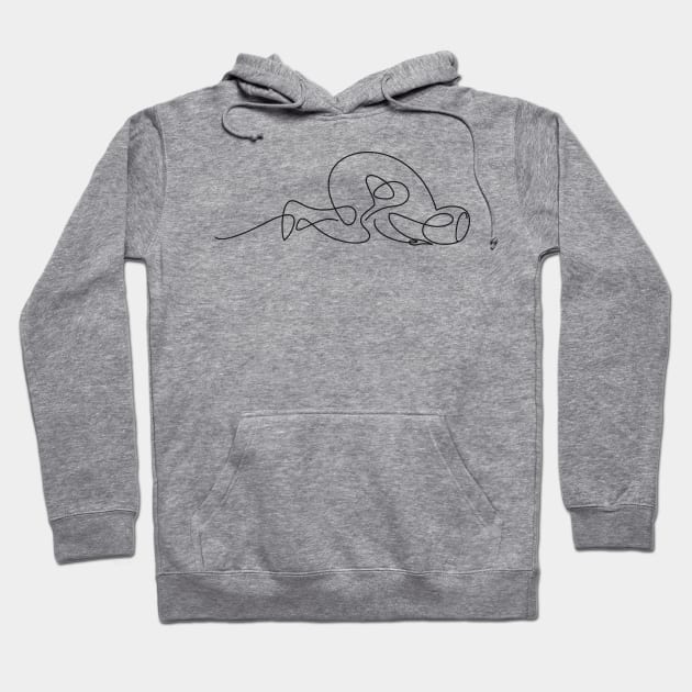 Line Art Hoodie by Whatastory